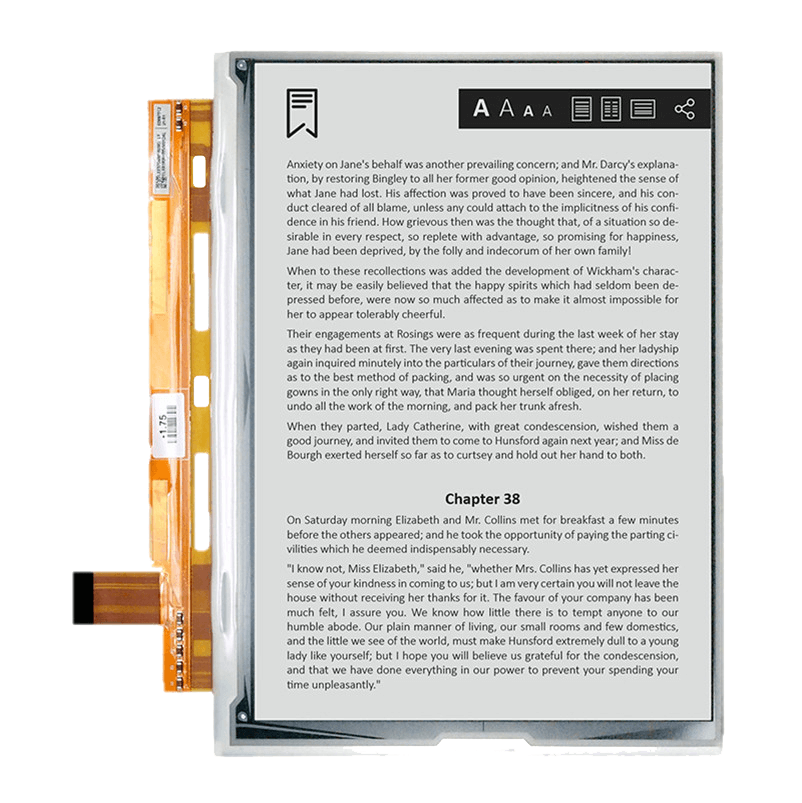 ED097TC2 - Pantalla de papel electrónico de E Ink Co. (16 niveles de ...