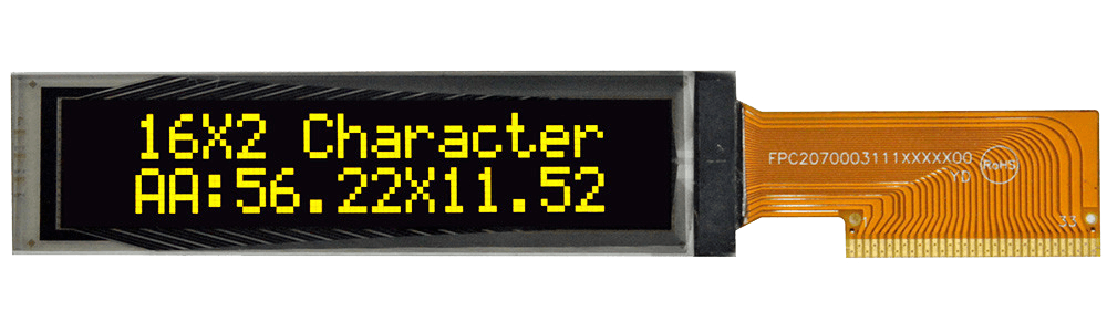 WEO001602CLPP3N00000 - Winstar Longlife OLED alphanumeric display ...
