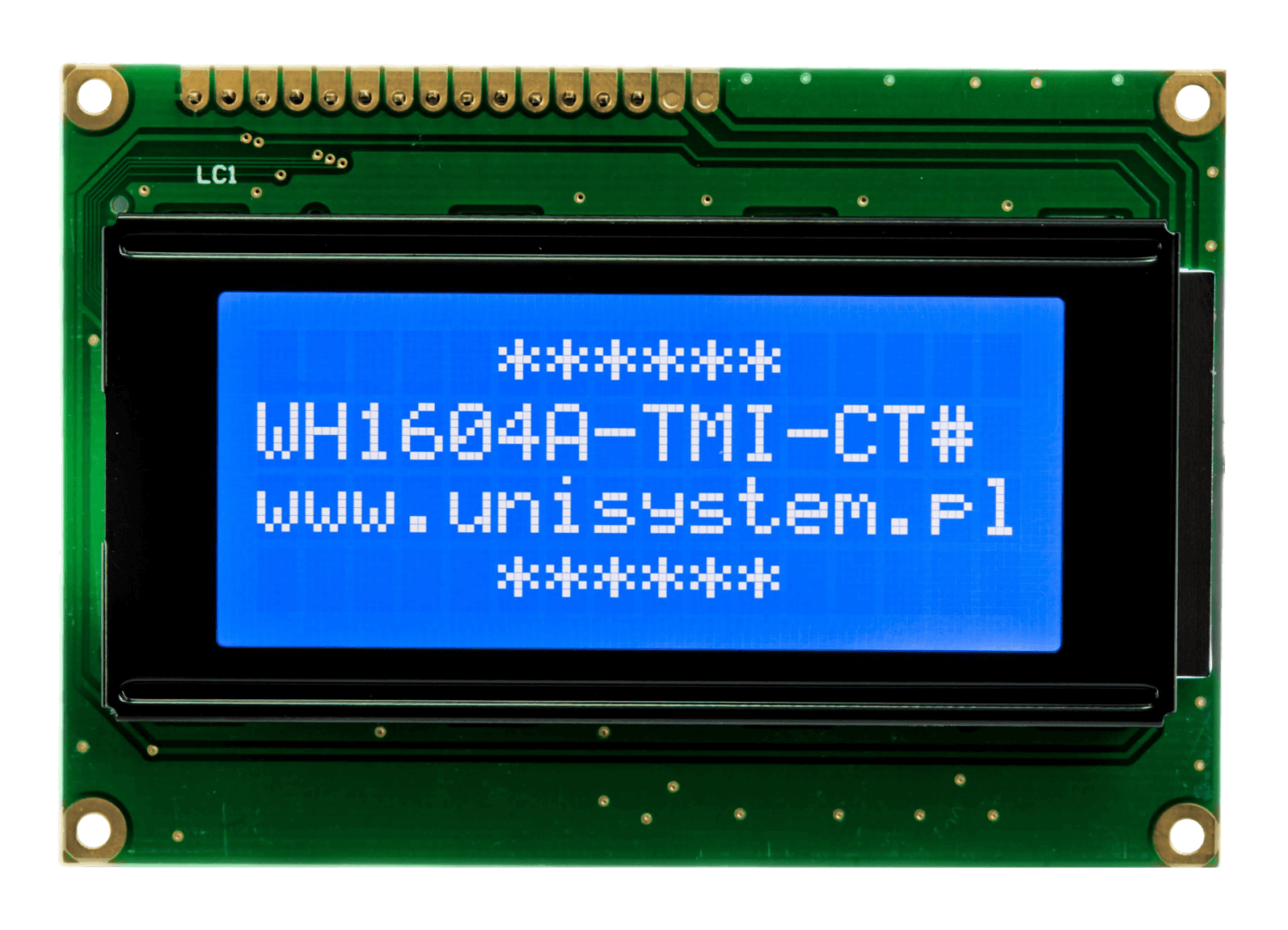 WH1604A-TMI-CT# - Winstar alphanumeric LCD display. | Unisystem ...