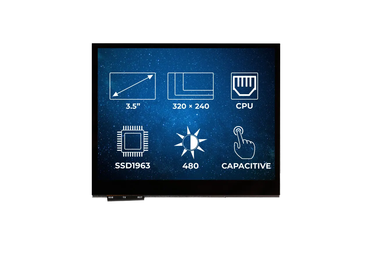 Display Glass Rvt RVT3.5A320240CNWC36 - Riverdi 3,5