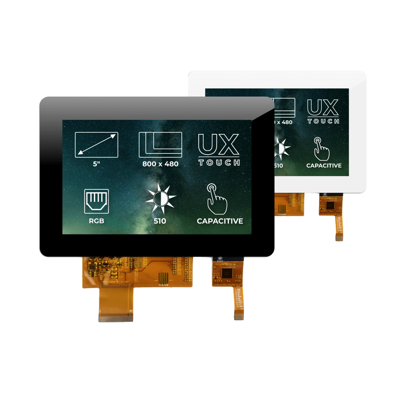 RVT50UQTNWC01 Riverdi 5 800x480 LCD TFT Display Unisystem Display rvt50uqtnwc01-riverdi-5-800x480-lcd-tft-display-unisystem-display
